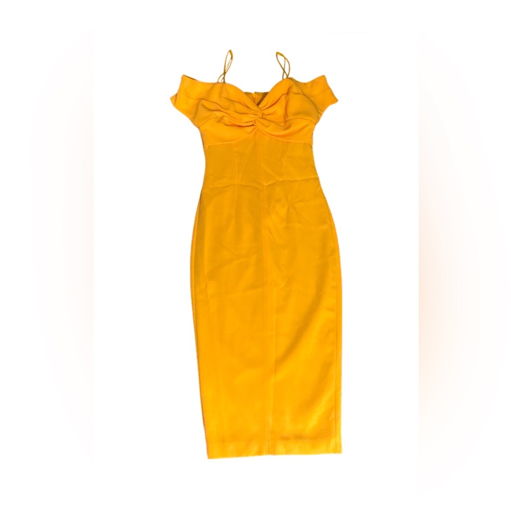 Cinq a sept Jody Cold-Shoulder dress Tangelo